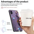 thumbnail image 2 of Allytech Wallet Case for Samsung Galaxy A04E, Support Car Mount, Luxury PU Leather Shockproof Anti-Fall 360° Finger Ring Stand Rotatable Kickstand Case with Magnetic Snap & Card Slots - Purple, 2 of 8
