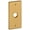 Lifetime Satin Brass, variant on Baldwin R052.Idm R052 Rectangular Dummy Rosette Only From The Estate Collection - Black