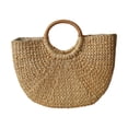 thumbnail image 2 of Bolsa de playa tejida, bolsa de viaje de verano, bolsa de compras artesanal de moda, bolsa de viaje, bolsa tejida para viajes, camping, mujeres L, 2 of 8
