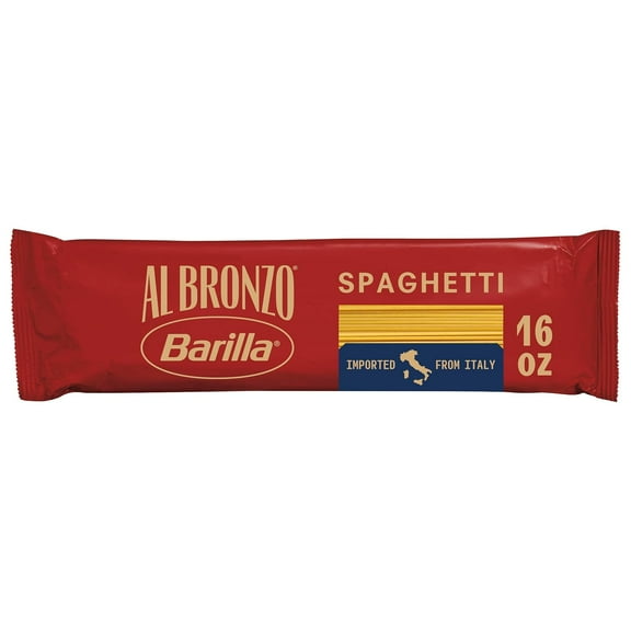 Barilla Al Bronzo Pasta, Spaghetti, 16 oz (Pack of 3)