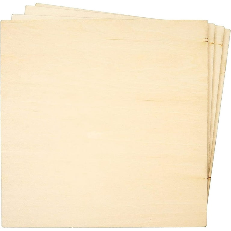 Thin Wood Sheets for Crafts, Wood Burning, Basswood Plywood (8 Pack)