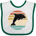 thumbnail image 3 of Inktastic Dolphin Cute Beach and Vacation Boys or Girls Baby Bib, 3 of 4