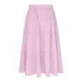 thumbnail image 6 of SGFCWSX Girls Long Skirt Elastic Drawstring Waist Tiered Ruffle Casual Daily Beach Skirts for Kids Pink Size 9, 6 of 10