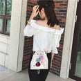 thumbnail image 3 of pitrice Women Flower Pattern Drawstring Bags Crossbody Bucket One Shoulder Messenger Bag Handbag No.1, 3 of 6