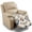 Beige Southwestern Geometric, variant on ZIATUBLES Quilted Recliner Chair Cover, Polyester Pet Friendly Seat Cushion Protector, Non-Slip Washable Furniture Slipcover for Dogs Cats, Daisy Butterfly Wood Grain Print
