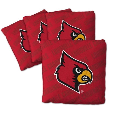 NCAA Louisville Cardinals Cornhole Bags - 4PK - Red