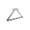 A Black, variant on Door Hanger Hook, Towel Hooks for Bathroom, Towel Hanger for Bathroom Door, Stainless Steel S Hooks, Towel Rack for Door, 1-Piece 17X9X1 Inch Triangle Over-The-Door Mount Holder