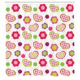thumbnail image 3 of Ambesonne Cartoon Shower Curtain, Flowers Heart Shapes, 69"Wx70"L, Lime Purple Red, 3 of 5