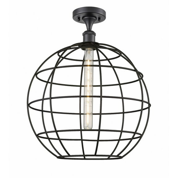 Innovations Lighting - Lake Placid - 1 Light Semi-Flush Mount In Industrial