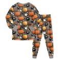 thumbnail image 4 of 3-4 Years Tween Girls Short Sleeve Print Shirts Tops Pants Outfits Pj Set For Girls Halloween Pajama Set, 4 of 9