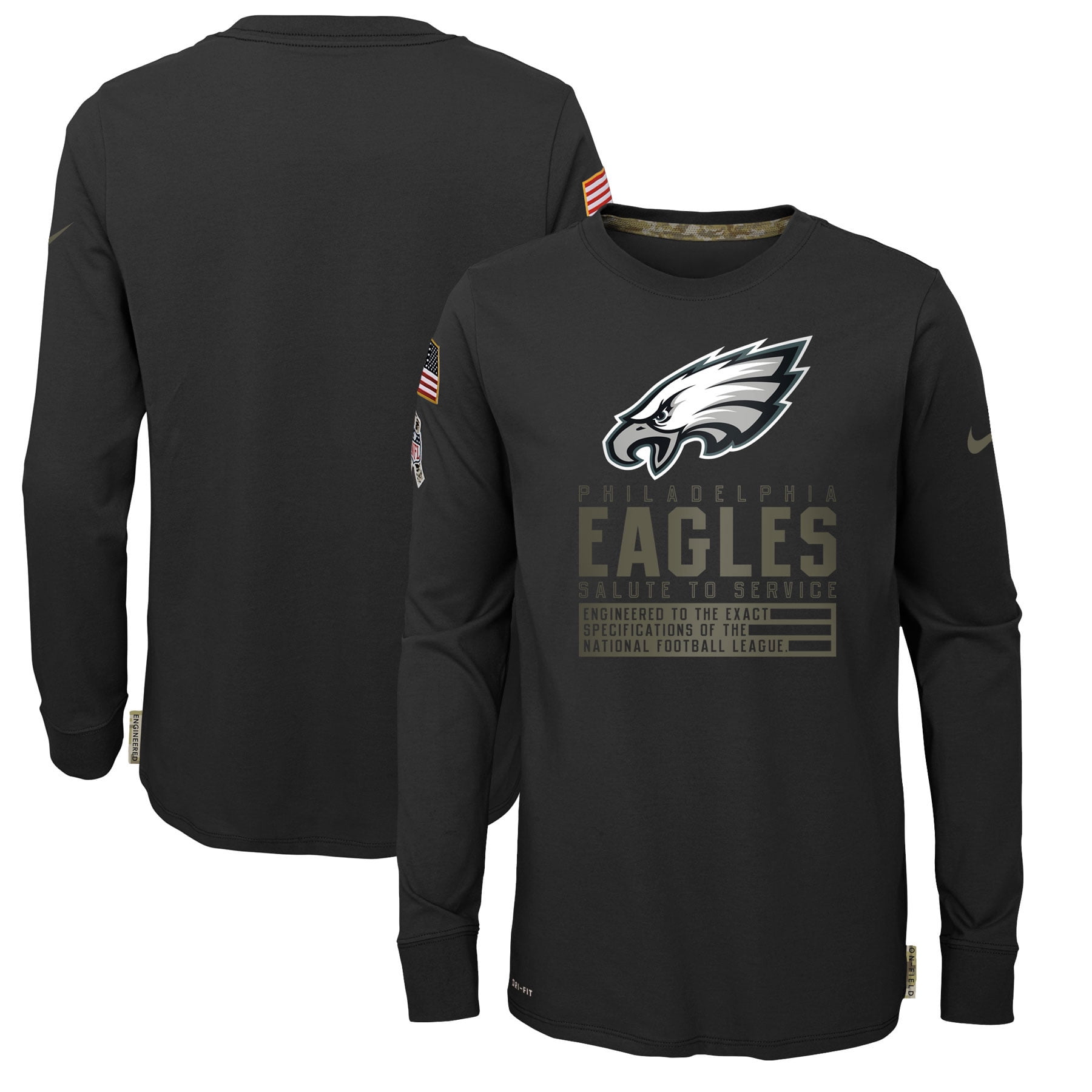 علب مجوهرات فاخرة Philadelphia Eagles Nike Salute To Service Sideline Legend Performance Long Sleeve T-Shirt Black علب مجوهرات فاخرة