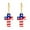 C, variant on pdqouc Clearance 2pcs Independence Day Earrings Exquisite Celebrate Patriotism with American Flag Designs for Patriotic Independence Day Women Ear Ornament Gift