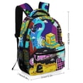 thumbnail image 4 of Geometry Dash Backpacks Bookbag Casual Daypack Backpacks for Travel Camping Hiking, 4 of 7