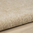 thumbnail image 6 of Harlow Hill Villa 6' Round Beige/Gold Floral Performance Indoor Area Rug, 6 of 7