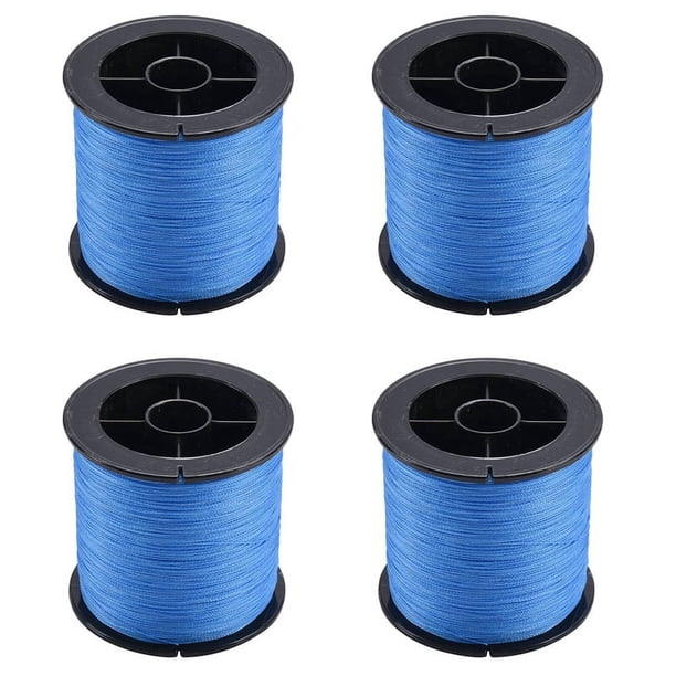 4X 500 M 30 LB 0.26mm de Pesca 4 Hebras Trenzadas de PE de Fuerza Azul