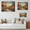 thumbnail image 4 of Designart "Denmark Cityscape Euphony II" Cityscapes Print on Natural Pine Wood, 4 of 5