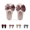 Pink, variant on Womens Fuzzy Bow Slippers Plush Warm Cozy Closed Toe Mule Indoor House Shoes Non-Slip Soft Sole Winter Trendy Fashionable