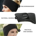 thumbnail image 3 of GETAJGHSD 2Pcs Black Unisex Ear Warmer Headband for Outdoor Winter Sports and Activities, 3 of 6