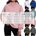 thumbnail image 3 of Antinious Women Long Sleeve Turtleneck Solid Loose Stylish Corduroy Pullover Sweater, 3 of 5
