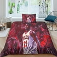 thumbnail image 5 of Jimmy Butler Sets Duvet Cover Pillowcases 3D Microfiber NBA Bedding Set Bed Linen with Zipper Closure 2 Pcs Single, 5 of 5