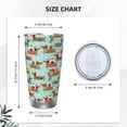 thumbnail image 4 of KLL Dachshund Christmas Play Print 40oz Stainless Steel Insulated Car Cup with Spillproof Lid - Keep Your Drink Hot or Cold on the Go-Straw Three-piece Set, 4 of 8