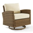 thumbnail image 1 of Crosley Furniture Bradenton Fabric Outdoor Swivel Rocker Chair in Sand, 1 of 11