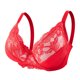 thumbnail image 3 of Bralettes De Encaje Posición Alta Del Corazón Sujetador Push Up Ropa Interior Cómoda Y Transpirable Para Mujer 40/90E Hierro Rosa, 3 of 6