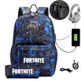 thumbnail image 5 of Jeu FORTNITE Sac à dos pour garçons filles 3D USB charge étudiant Sac de voyage Sac à dos pour ordinateur portable, 5 of 5