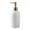White, variant on Fiocias Hand Liquid Pump Bottle Empty Soap Dispenser 420ml Shower Bathroom for Mouthwash Gray