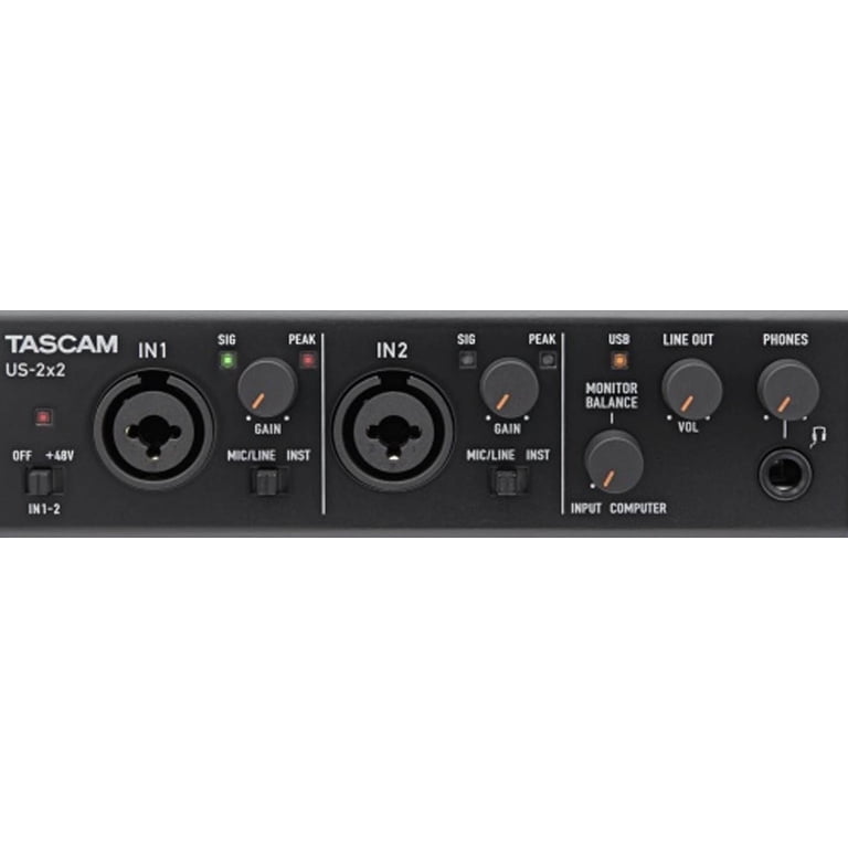 Tascam US-2x2 USB Audio Interface - Walmart.com