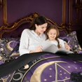 thumbnail image 4 of Homewish Halloween Crow Twin Comforter Sets, Witch Magic Book Bedding Set, Black Reversible 2pcs, 1 Comforter and 1 Pillowcase, 4 of 6