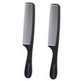 thumbnail image 1 of Professional Teasing Comb, Fine and Wide Tooth Hair Pack Barber Comb, Black Carbon Fiber Cutting Comb, Styling Comb., 1 of 5