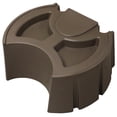 thumbnail image 1 of Good Ideas Rain Wizard 50 Gallon Plastic Rain Water Collection Barrel Stand, Oak, 1 of 3