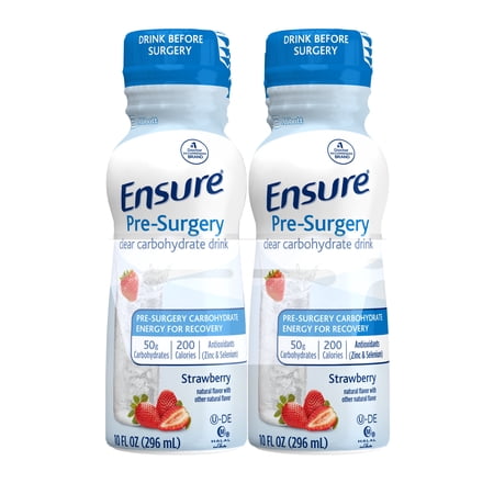 ENSURE PRE-SURGERY, CLEAR CARBOHYDRATE DRINK, STRAWBERRY, 10 FL OZ, 4 COUNT