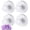 White, variant on No-Drill Suction Cup Hooks, Stainless Steel Waterproof Heavy Duty Wall Hooks, 4 Pack Multiple Colors(Silver)