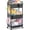 Black, variant on Baby Diaper Caddy Organizer Cart, 3-Tier Rolling Utility Cart with Lockable Wheels for Nursery Essentials, Large Capacity Mobile Storage Carts for Newborn, White