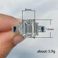 thumbnail image 4 of K-KED Fashion Women Cubic Zirconia Wedding Delicate Jewelry 925 Silver Filled Ring Size 6-10-6-Style 3, 4 of 9