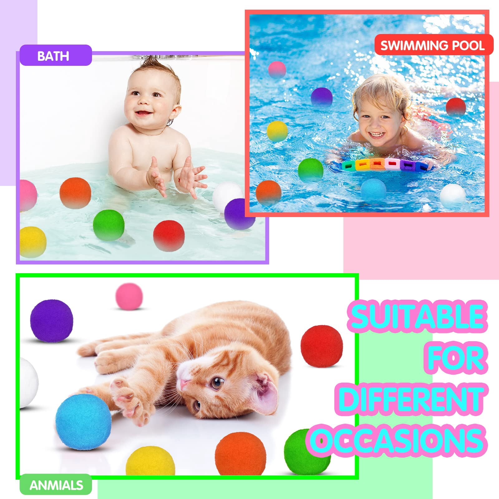 Reusable Water Balloons 200 Count Summer Outdoor Fun Games