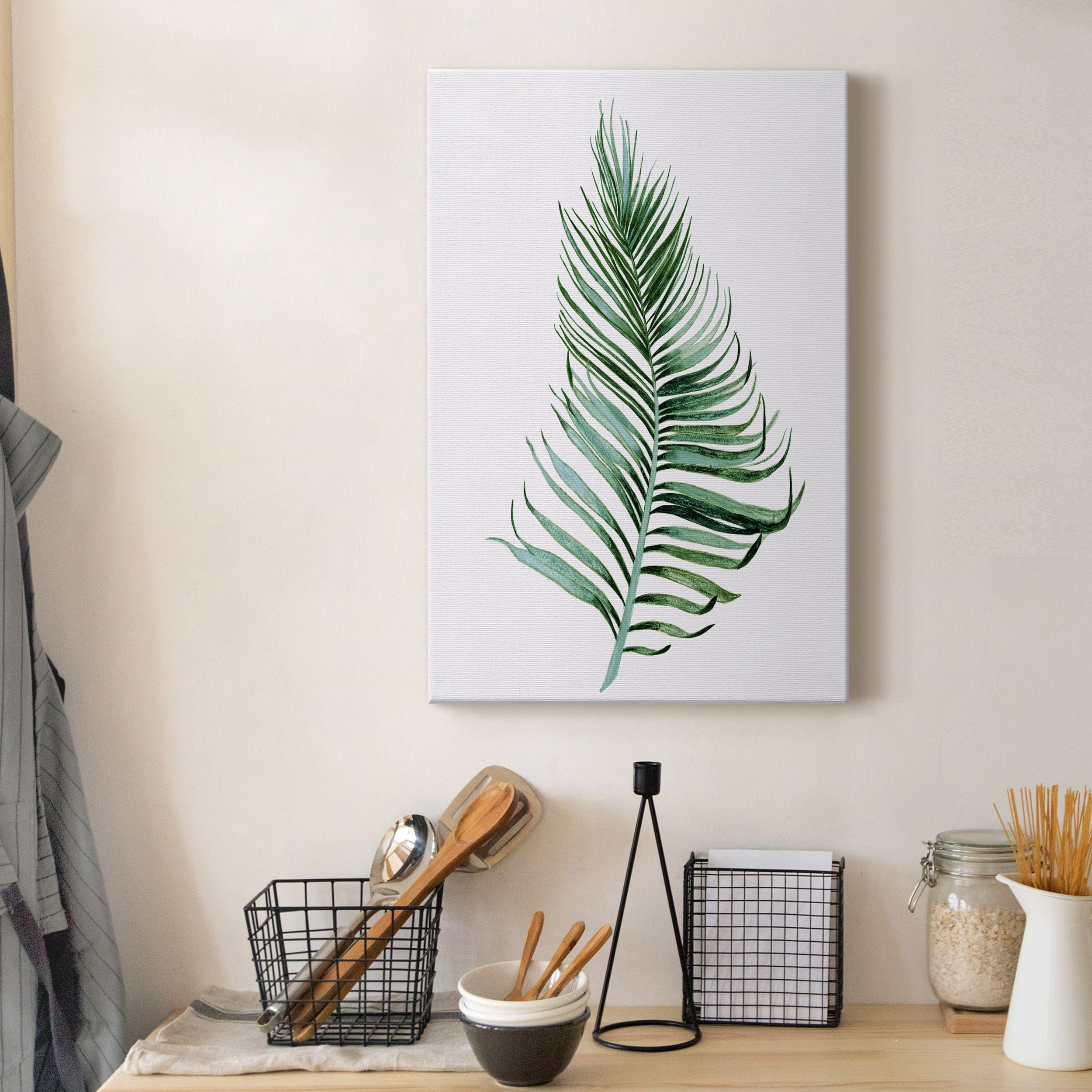 Sage Frond II Premium Gallery Wrapped Canvas - Ready to Hang - 32 x 48