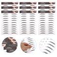 thumbnail image 4 of EeaseMX 10 pegatinas creativas para cejas postizas impermeables para mujer, color negro, 4 of 8
