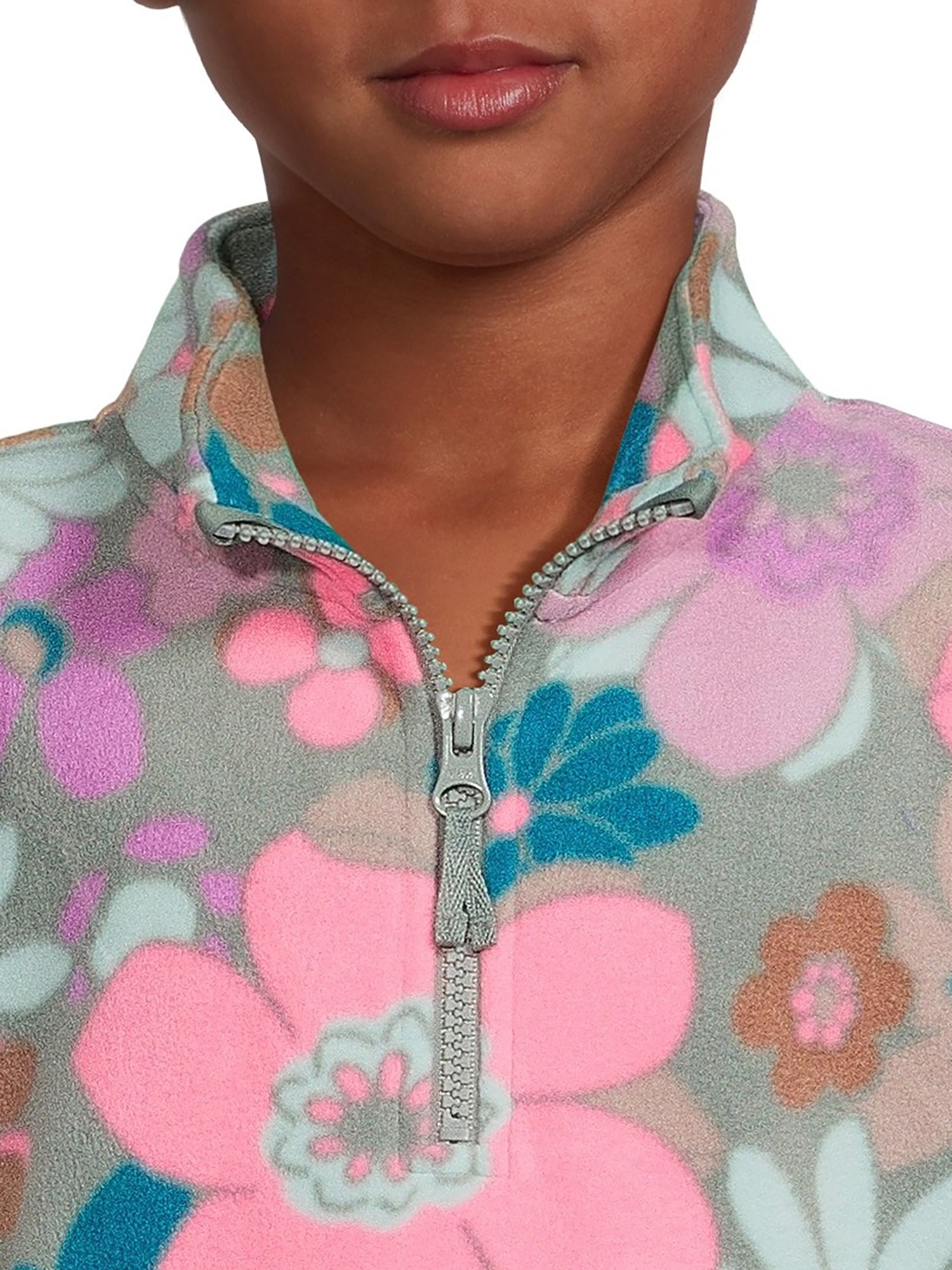 Athletic Works Girls Pullover and Cozy Legging 2-Piece Outfit Set, Sizes 4-18 & Plus