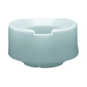 Contoured elevated toilet seat with slip-in bracket, 4"