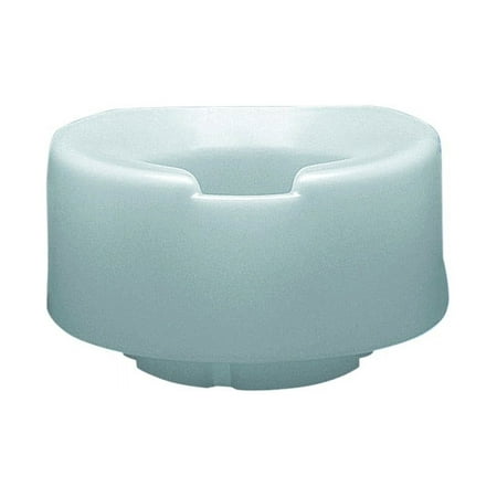 Contoured elevated toilet seat with slip-in bracket, 2"