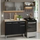 thumbnail image 1 of Madesa Gabinete de Cocina Integral Compacta 165 cm con Fregadero Emilly Rustic/Negro 05, 1 of 11