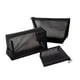thumbnail image 1 of Bolsas De Maquillaje De Malla De , Bolsa De Malla Transparente Negra Con Cremallera, Bolsa De Cosméticos Para Viajes De Oficina 3 Piezas Methold  HA017264-00, 1 of 5