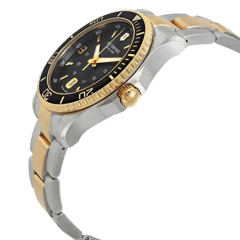 Victorinox Maverick Black Dial Two tone Men s Watch 241824