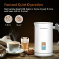 HadinEEon Milk Frother,500ml Electric Milk Steamer, Automatic Hot or