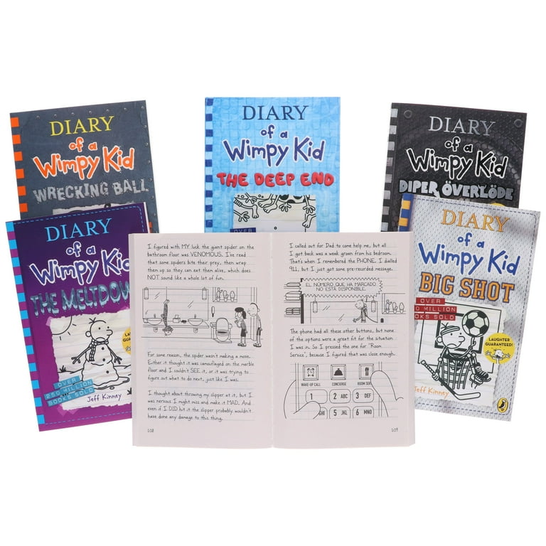 Diary of a Wimpy Kid (12-17) 6 Books by Jeff Kinney - Ages 7+