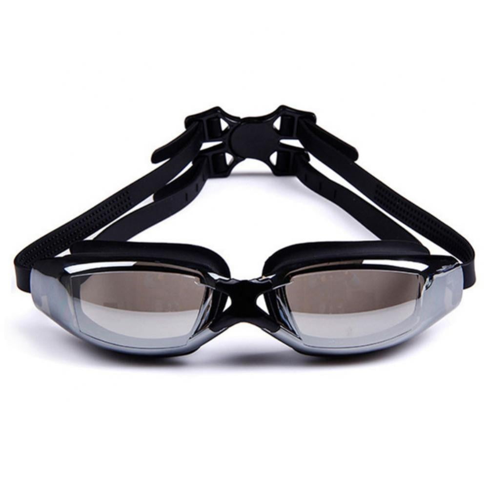 Silver Optical Myopia Sportwear Nearsight Glasses Swimming Antifog Goggles 