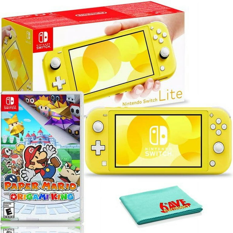Nintendo Switch Lite (Blue) Gaming Console Bundle with Super Mario Odyssey  